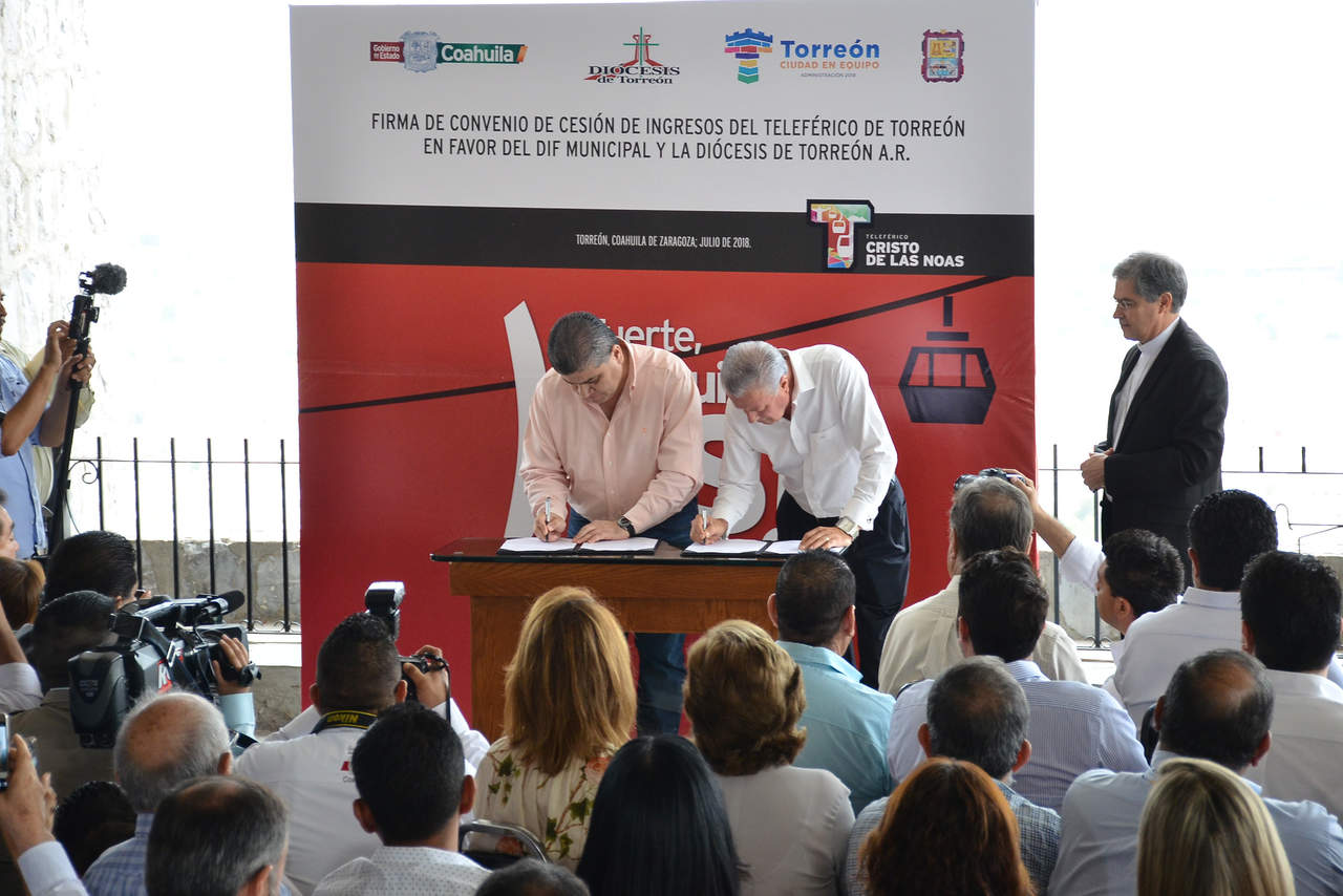 Gobierno de Coahuila dará recursos del Teleférico al DIF y Diócesis. Noticias en tiempo real