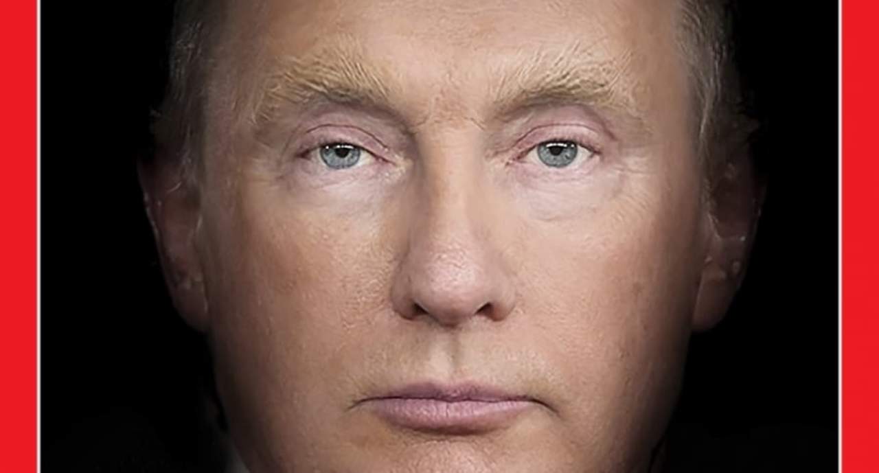 Portada de Time fusiona a Trump y Putin. Noticias en tiempo real