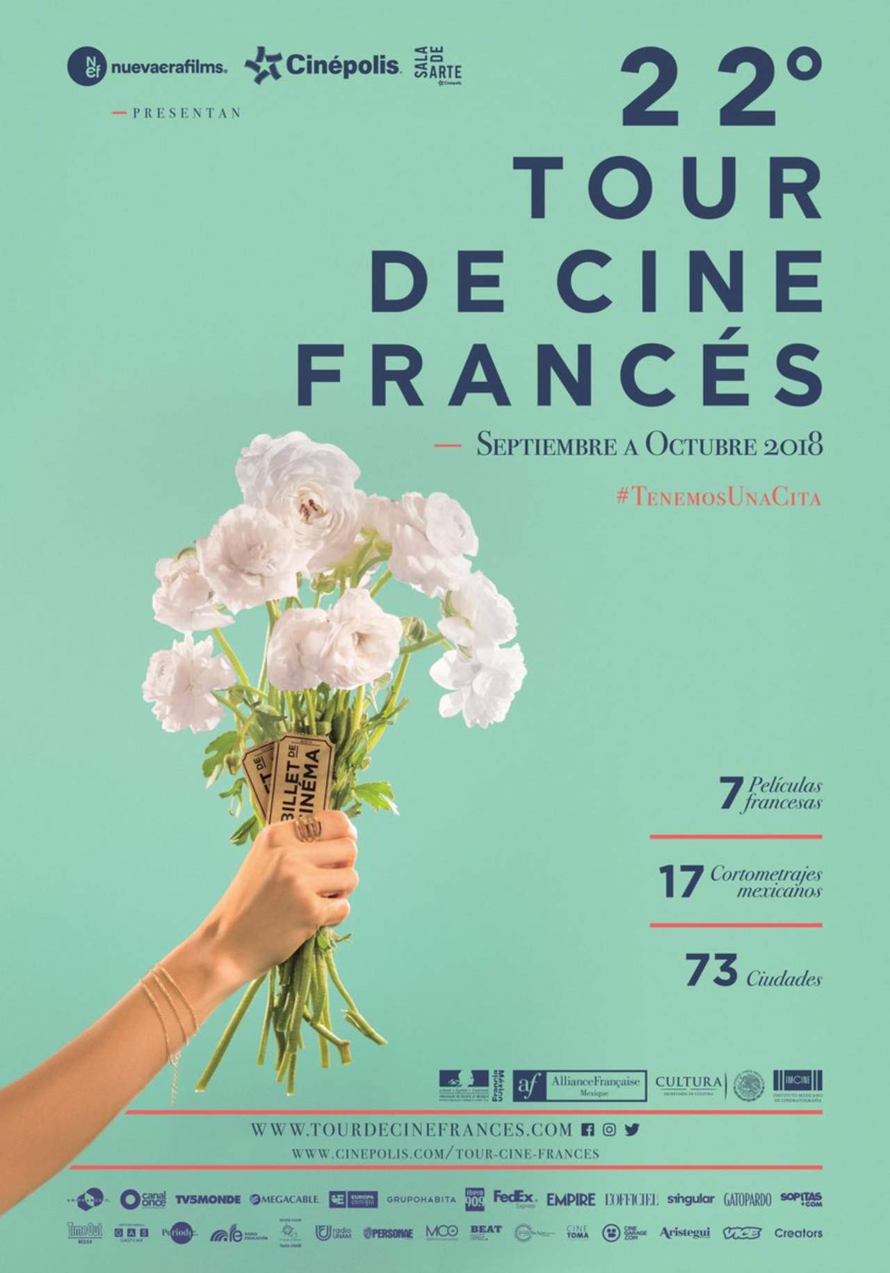 Tour de Cine Francés visitará 73 ciudades del país. Noticias en tiempo real