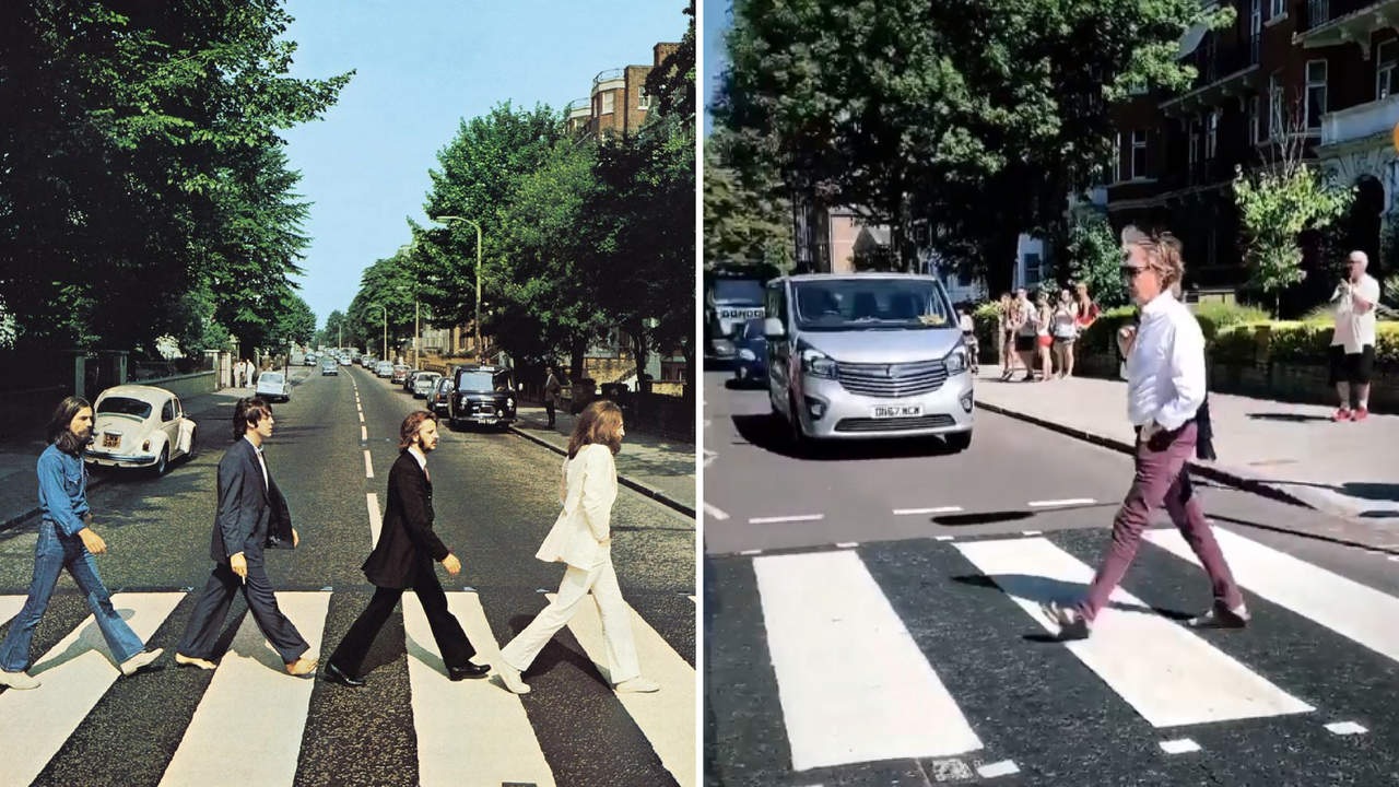 Paul McCartney recrea famosa imagen de la banda The Beatles. Noticias en tiempo real