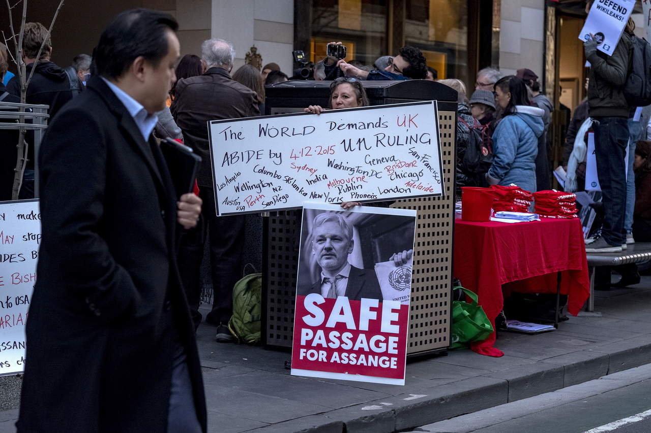 Solicita Assange ayuda a Australia por temor a extradición. Noticias en tiempo real