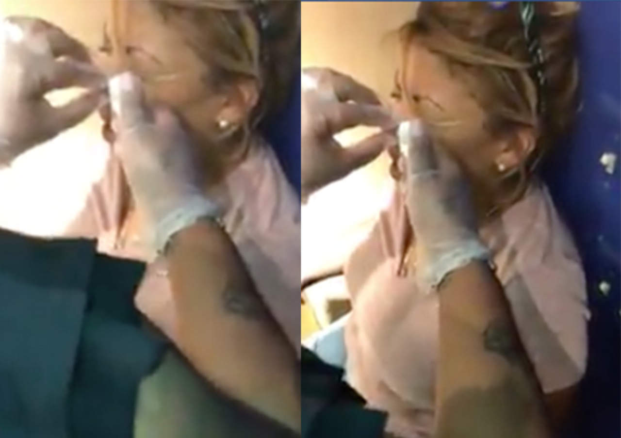 VIDEO: Su reacción tras perforarse la nariz se hace viral. Noticias en tiempo real