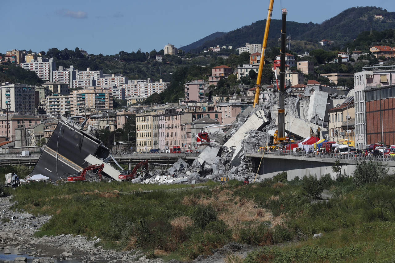 Decretan estado de emergencia en zona siniestrada en Génova. Noticias en tiempo real