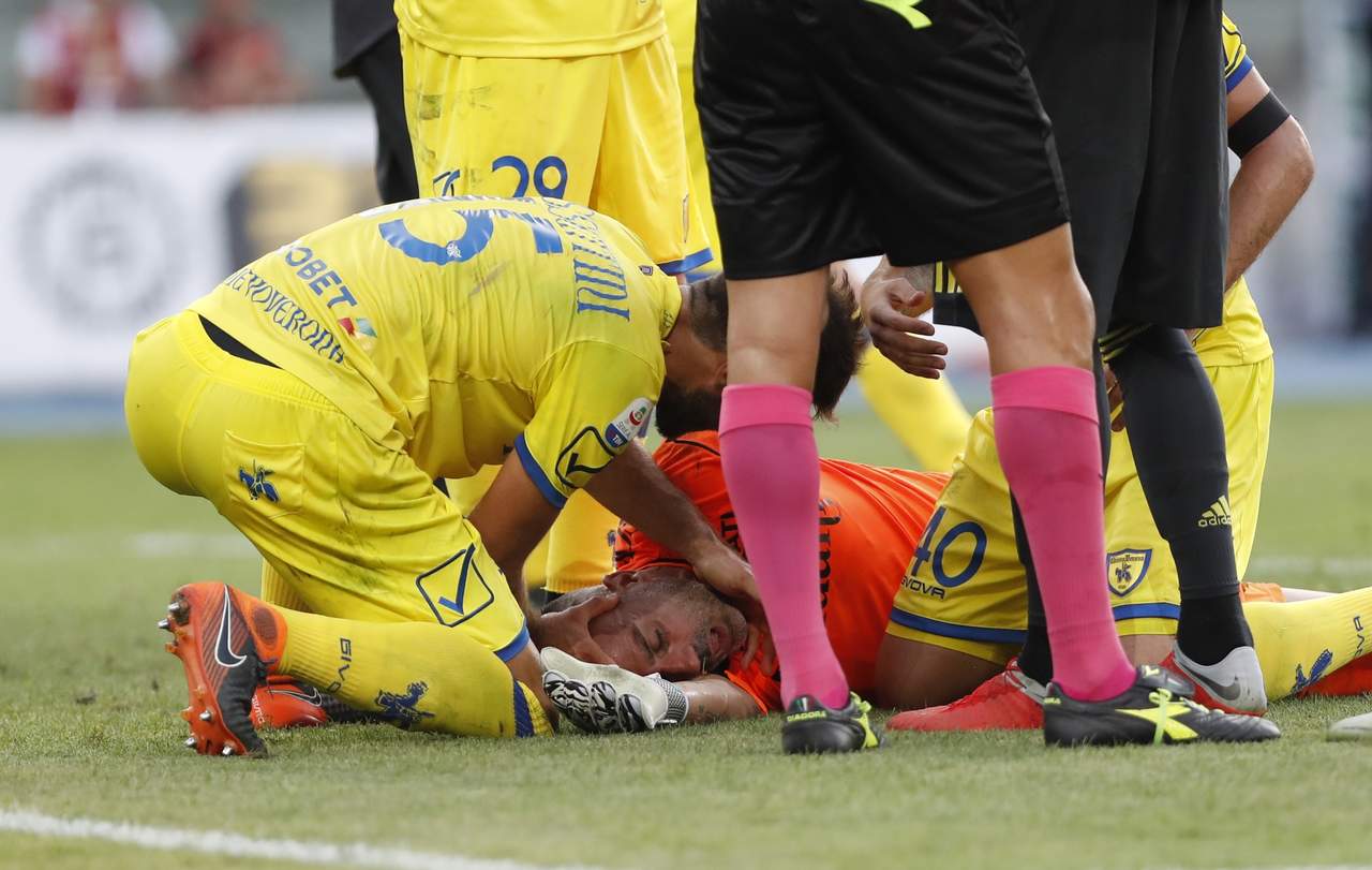 Cristiano provoca fractura nasal a portero del Chievo. Noticias en tiempo real