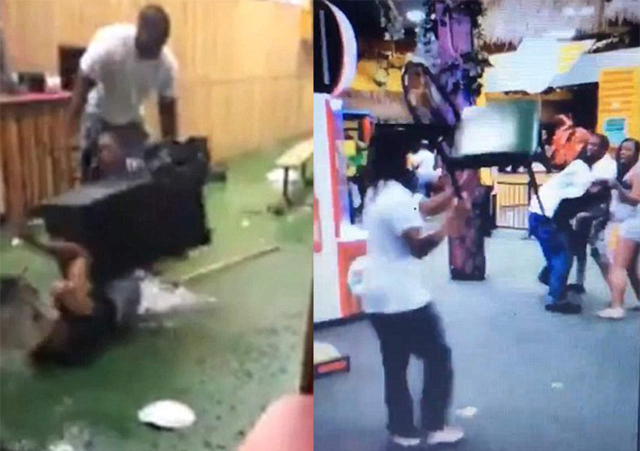 Violenta pelea se desata dentro de restaurante infantil. Noticias en tiempo real