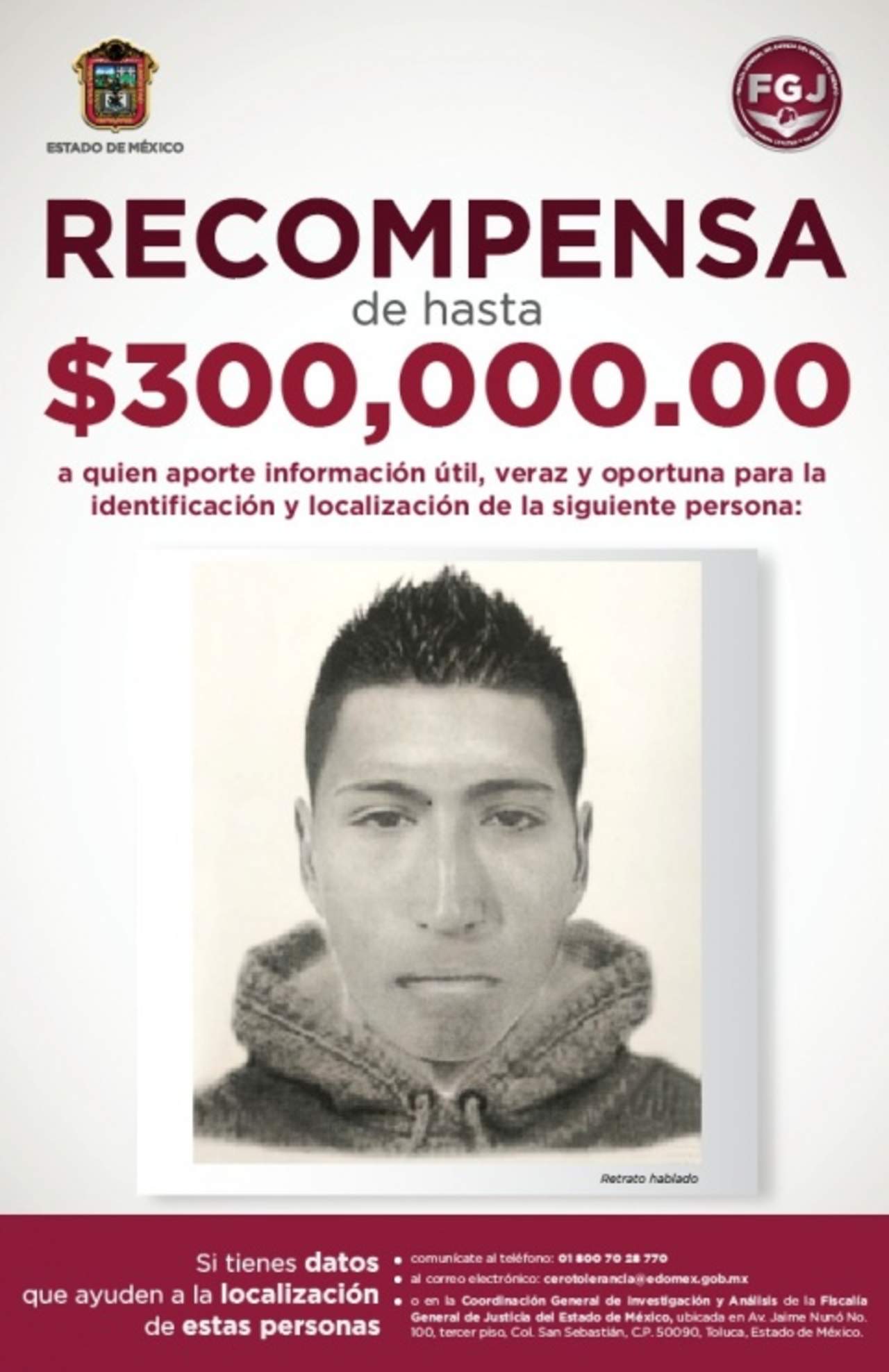 Ofrecen 300 mil pesos por información para detener a asesino. Noticias en tiempo real