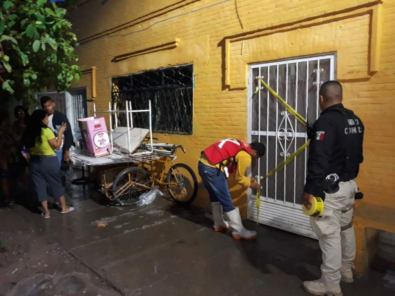Un derrumbe y otros estragos por lluvia en Madero. Noticias en tiempo real