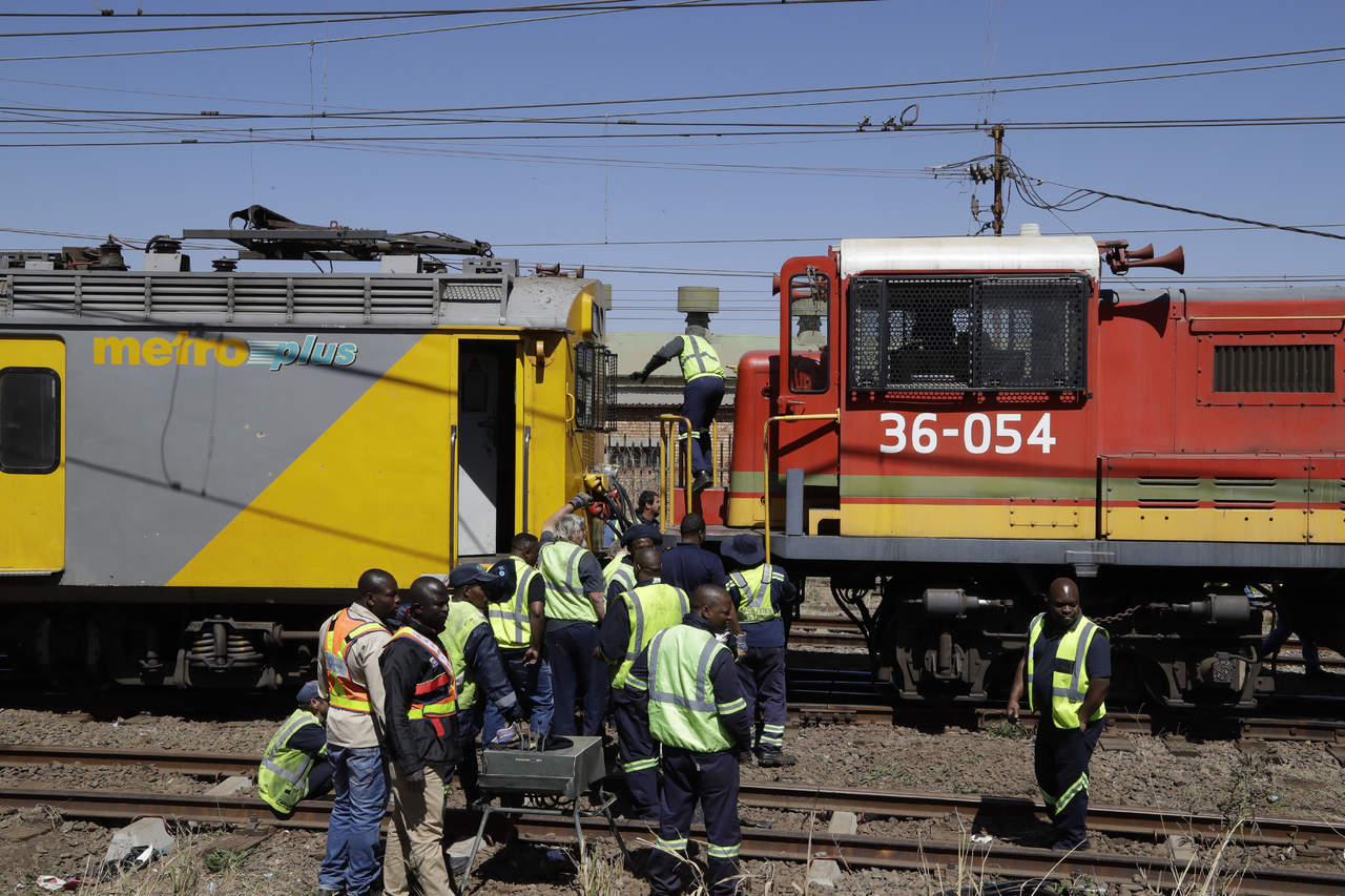 Choque de trenes en Sudáfrica deja 100 heridos. Noticias en tiempo real