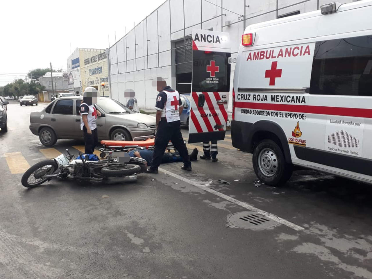 Choque en Las Magdalenas deja un motociclista lesionado. Noticias en tiempo real