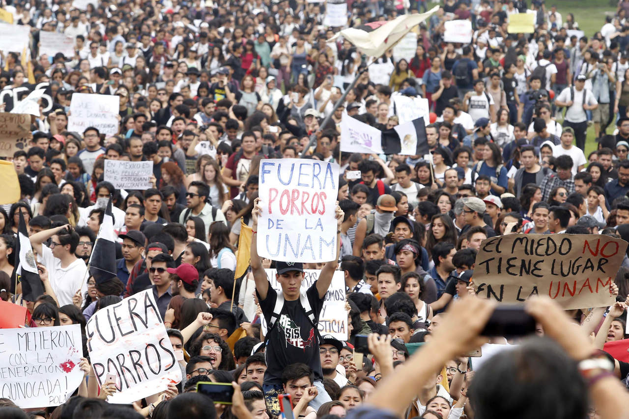 UNAM pide aportar testimonios de agresión contra alumnos. Noticias en tiempo real