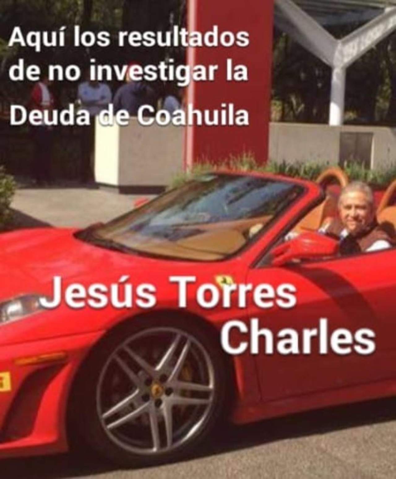 Minimiza Torres Charles meme sobre Ferrari. Noticias en tiempo real