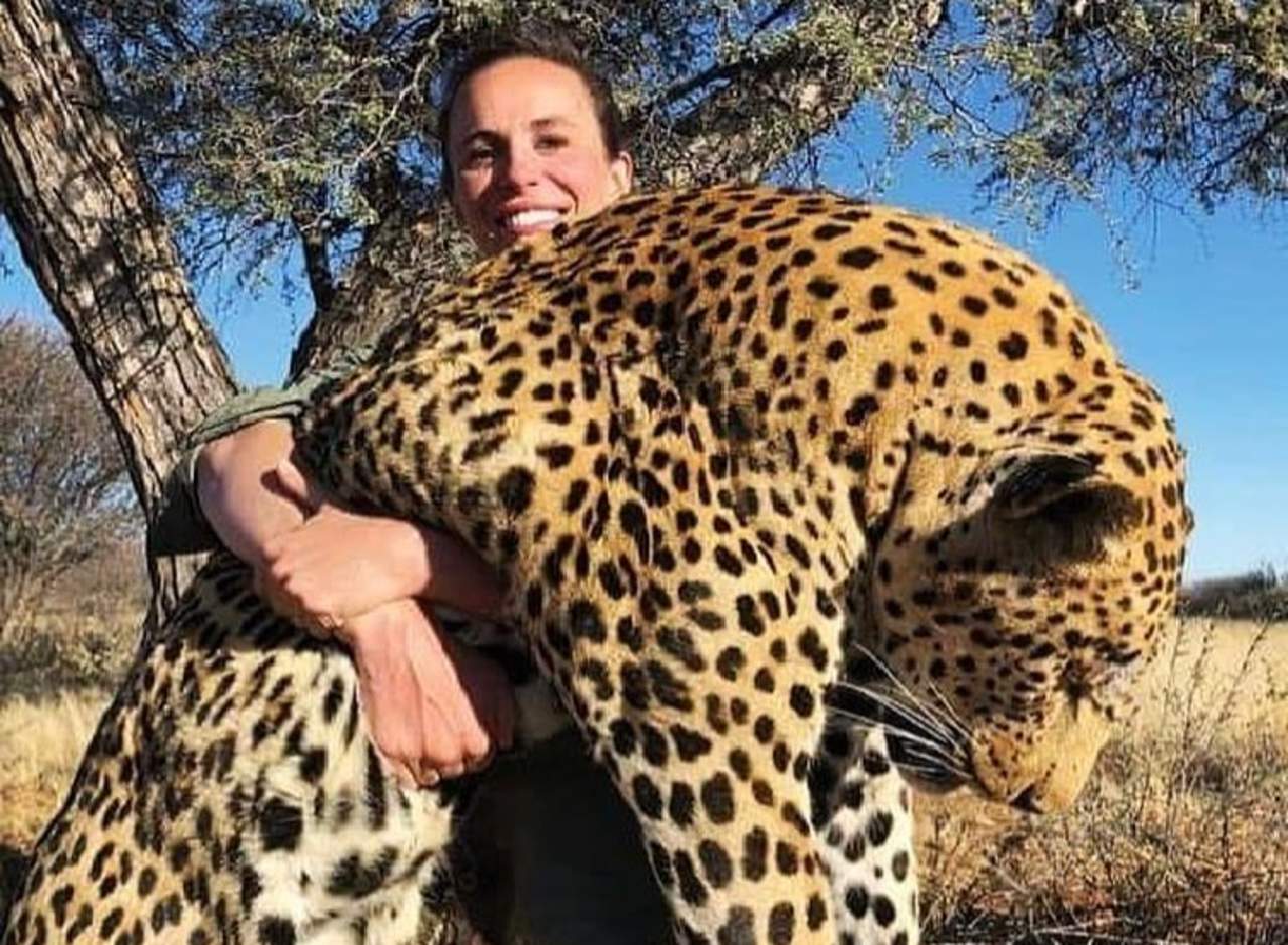 Fotografía polémica con un leopardo muerto desata furia. Noticias en tiempo real