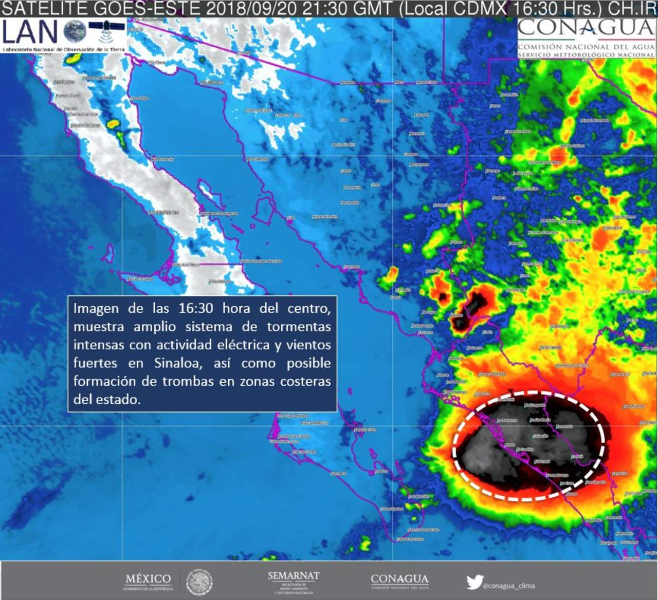 Alertan en Sinaloa por tormentas intensas. Noticias en tiempo real