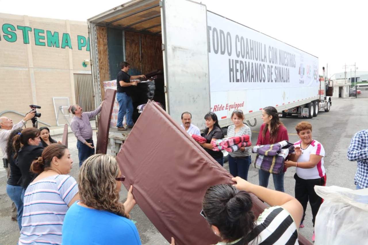 Coahuilenses envían 20 toneladas de víveres a Sinaloa. Noticias en tiempo real