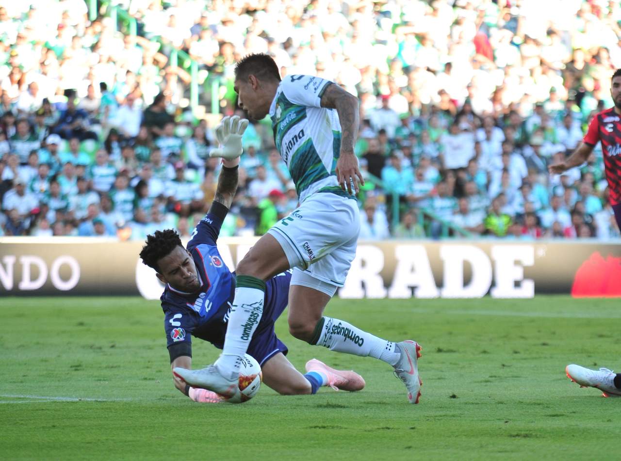 Al medio tiempo, Santos empata 0-0 con Veracruz. Noticias en tiempo real