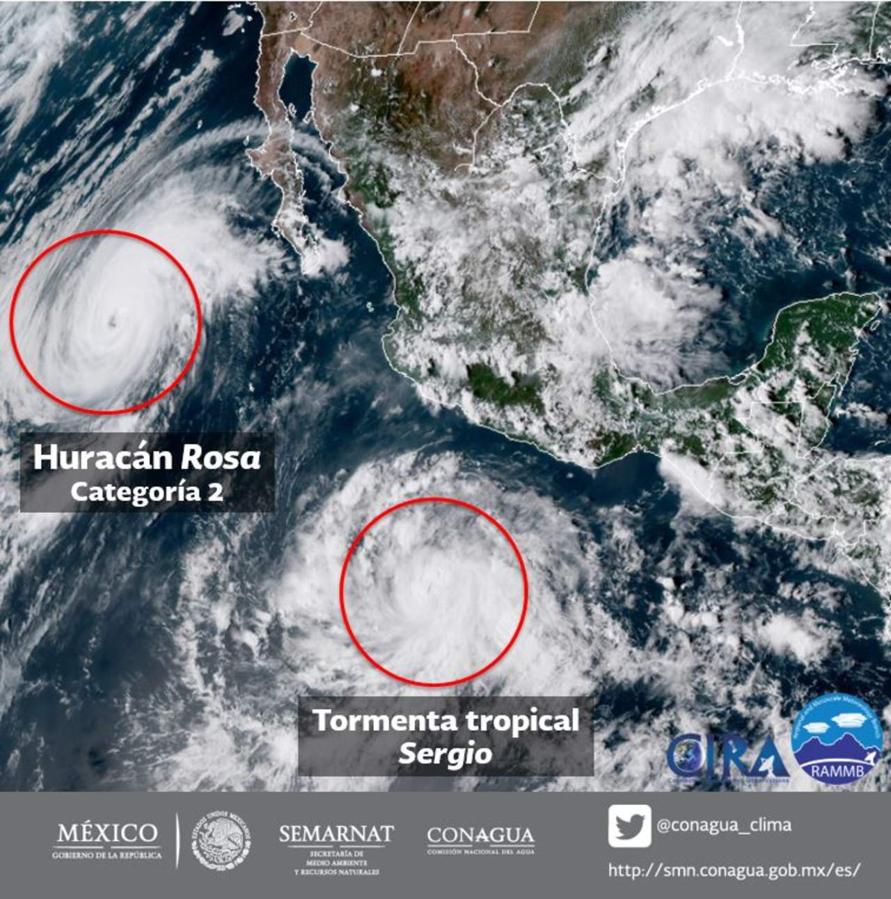 Suspenden clases en tres municipios de Sonora por huracán. Noticias en tiempo real