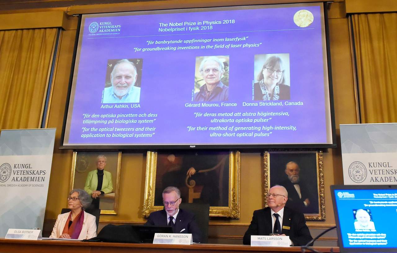 Nobel de Física, para tres innovadores del uso del láser. Noticias en tiempo real