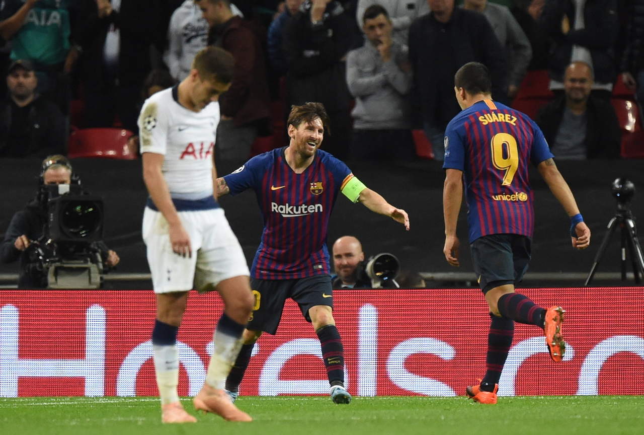 Con doblete de Messi, Barcelona triunfa en Wembley ante Tottenham. Noticias en tiempo real