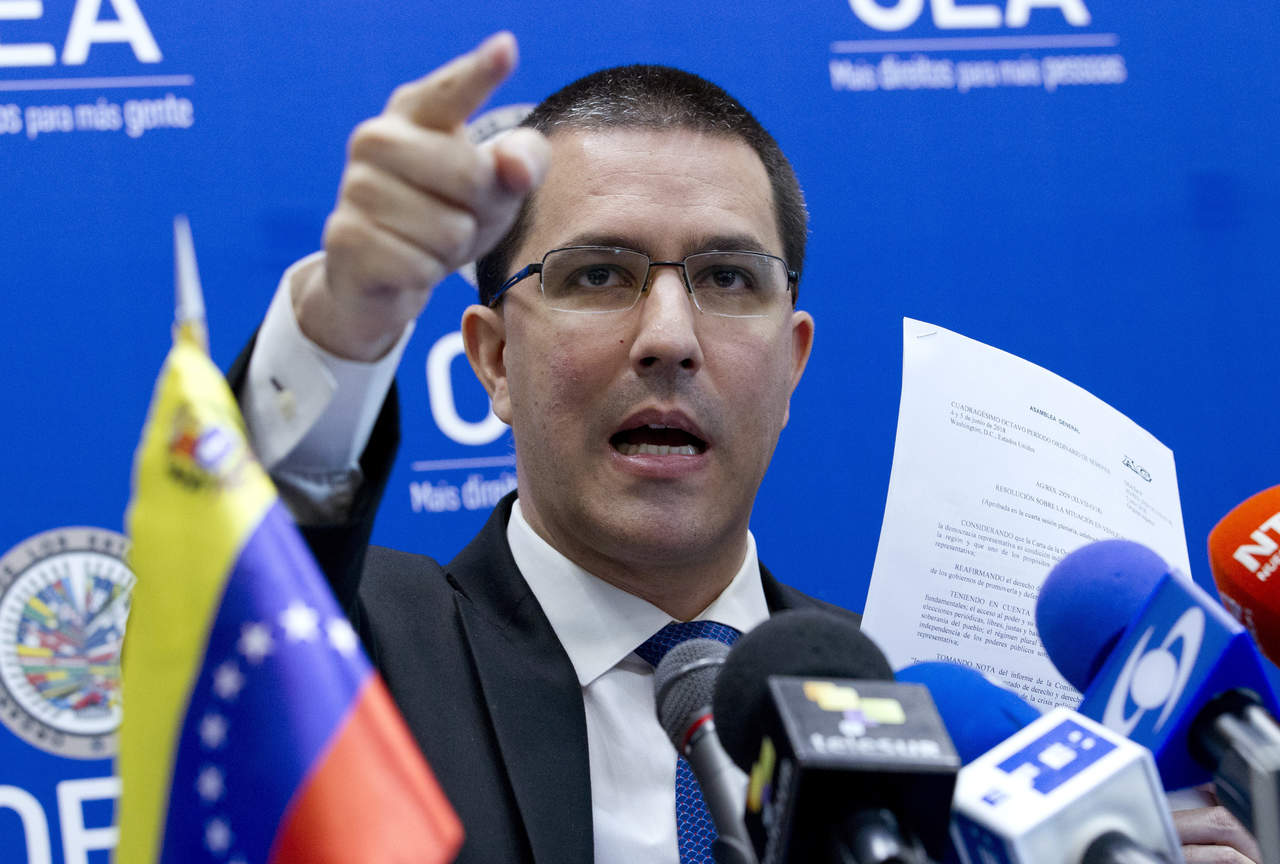 Insiste canciller en que EU planea un golpe a la democracia de Venezuela. Noticias en tiempo real
