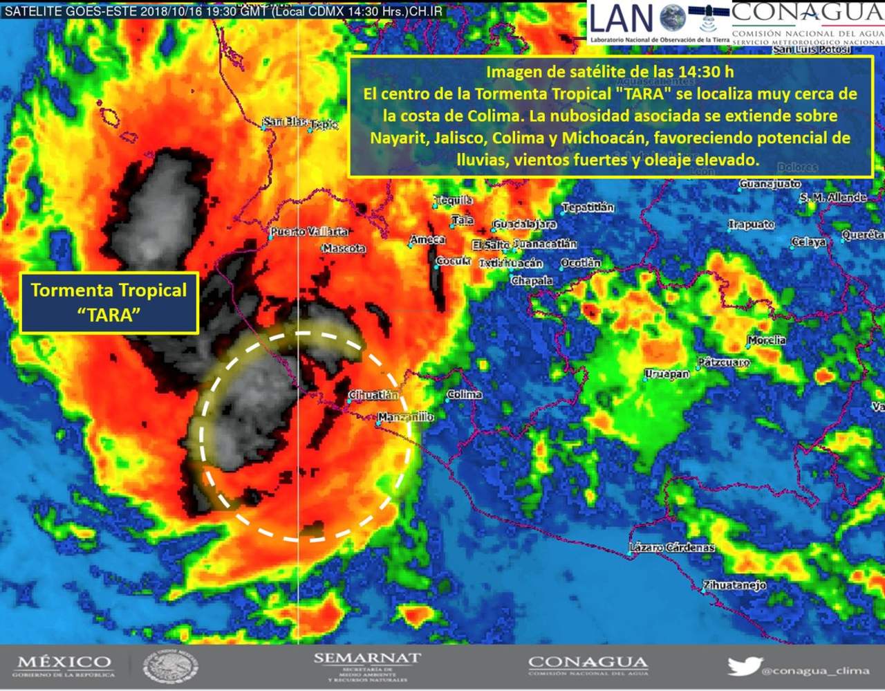 Prevén lluvias intensas en 4 estados por tormenta tropical Tara. Noticias en tiempo real