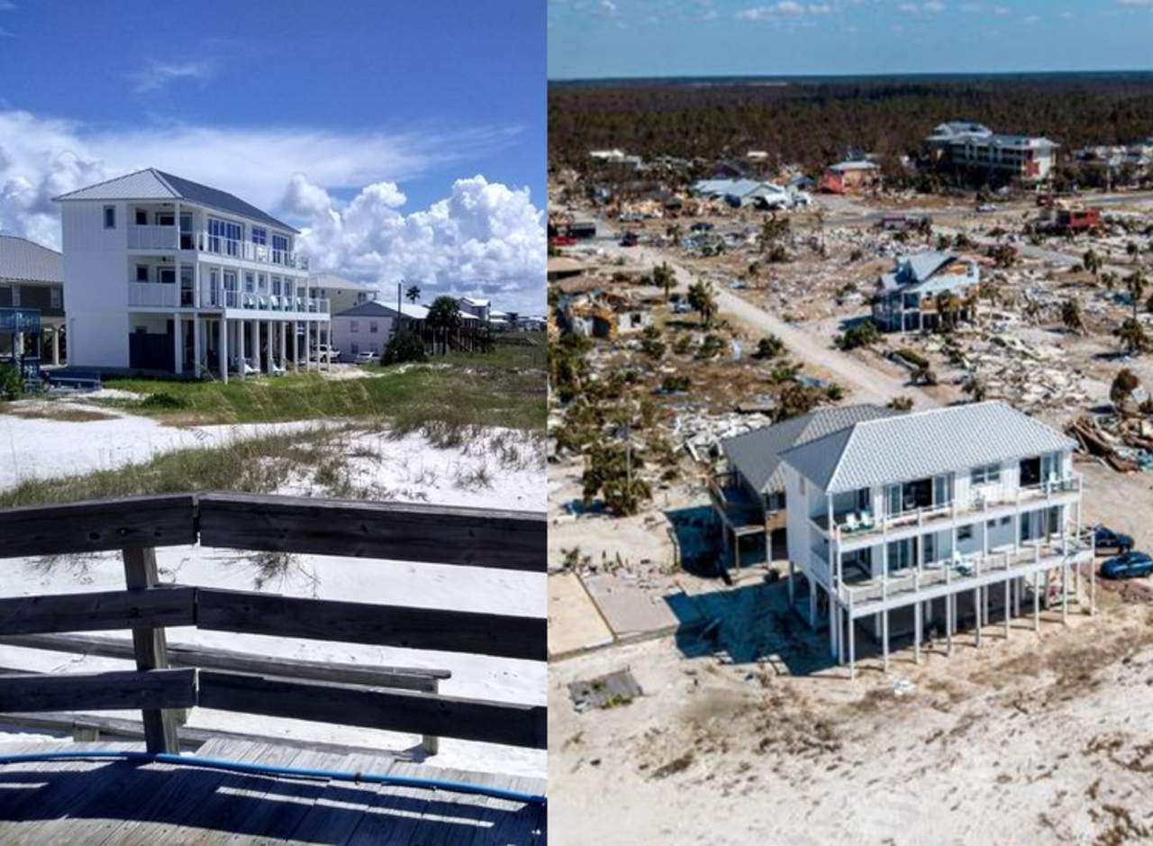Asombro por la casa que resistió al paso del huracán Michael. Noticias en tiempo real