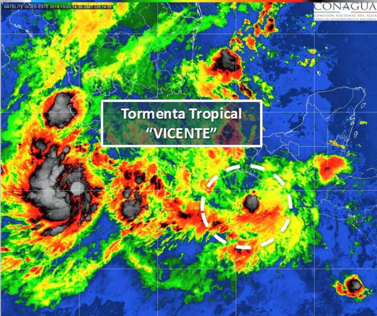 Tormenta tropical Vicente se ubica al sur de Chiapas. Noticias en tiempo real