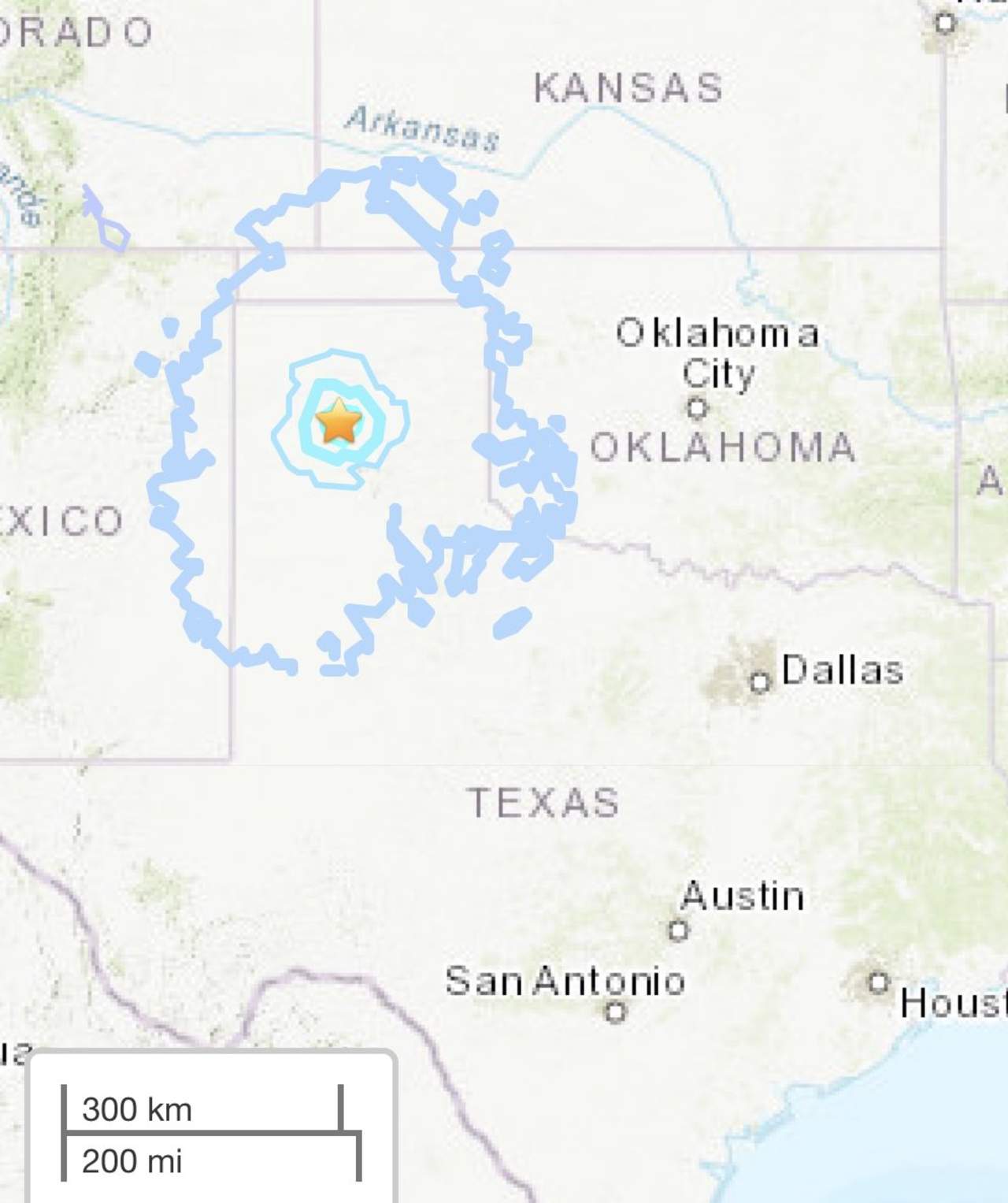 Sismo sacude norte de Texas y noroeste de Oklahoma. Noticias en tiempo real