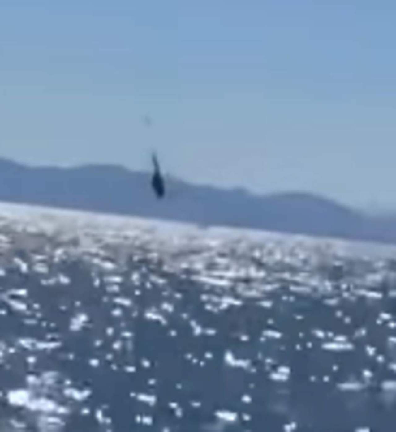 VIDEO: Helicóptero de la marina pierde el control y cae al mar. Noticias en tiempo real