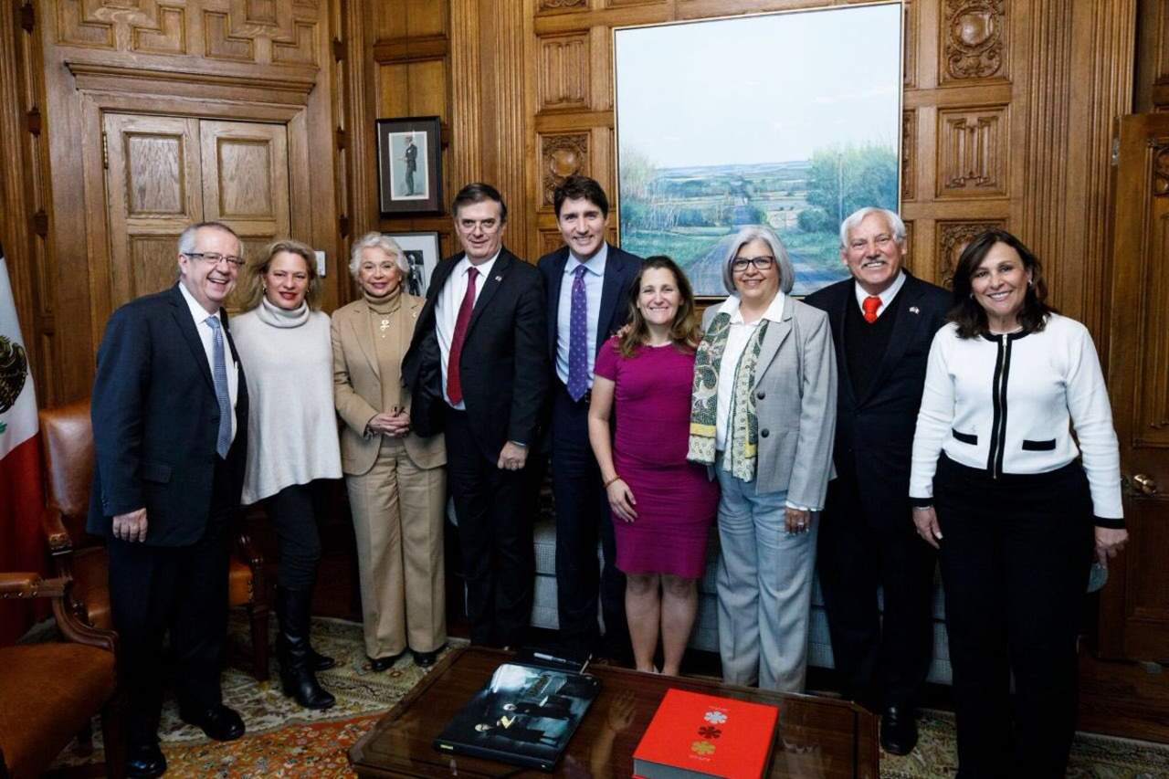 Integrantes del gabinete de AMLO se reúnen con Trudeau. Noticias en tiempo real