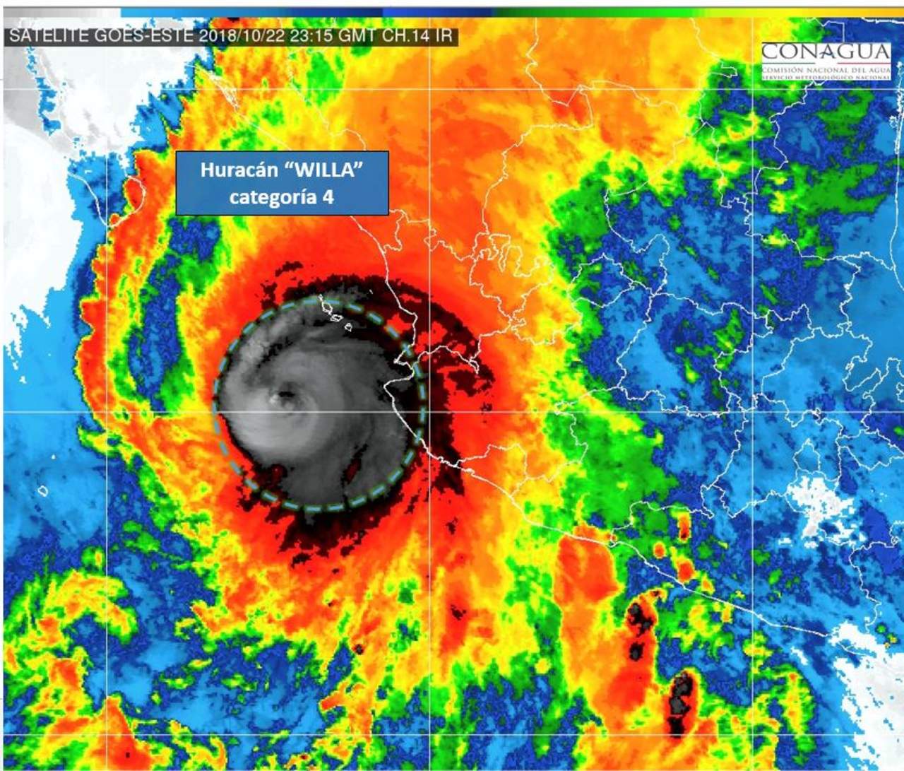 CFE estima afectaciones en seis estados por huracán Willa. Noticias en tiempo real
