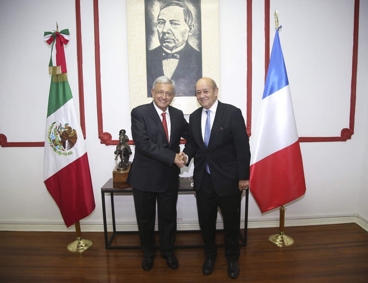 AMLO se reúne con ministro de Relaciones Exteriores de Francia. Noticias en tiempo real