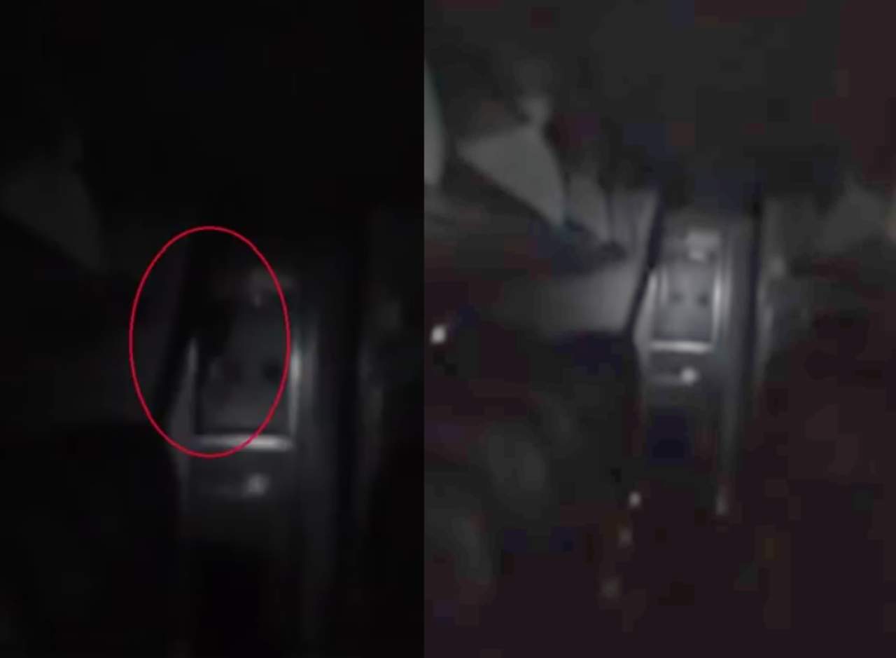 Video de supuesto avistamiento de fantasma en un avión. Noticias en tiempo real