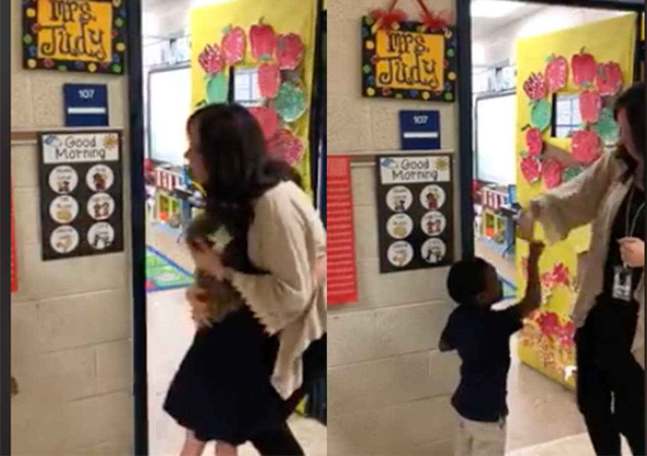 Maestra enamora con dinámica para recibir a sus alumnos. Noticias en tiempo real