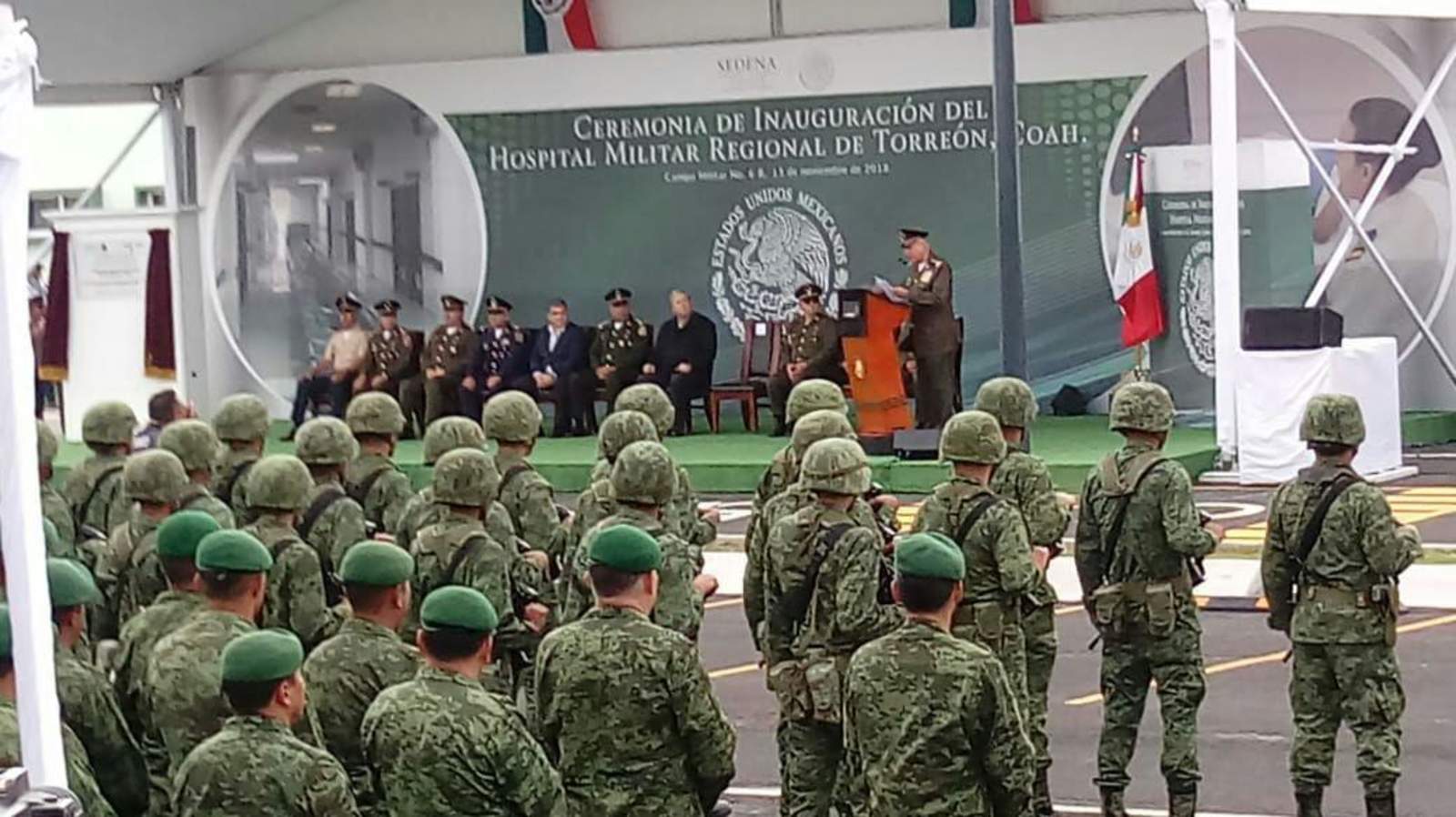 Coahuila entrega el nuevo hospital militar en Torreón. Noticias en tiempo real