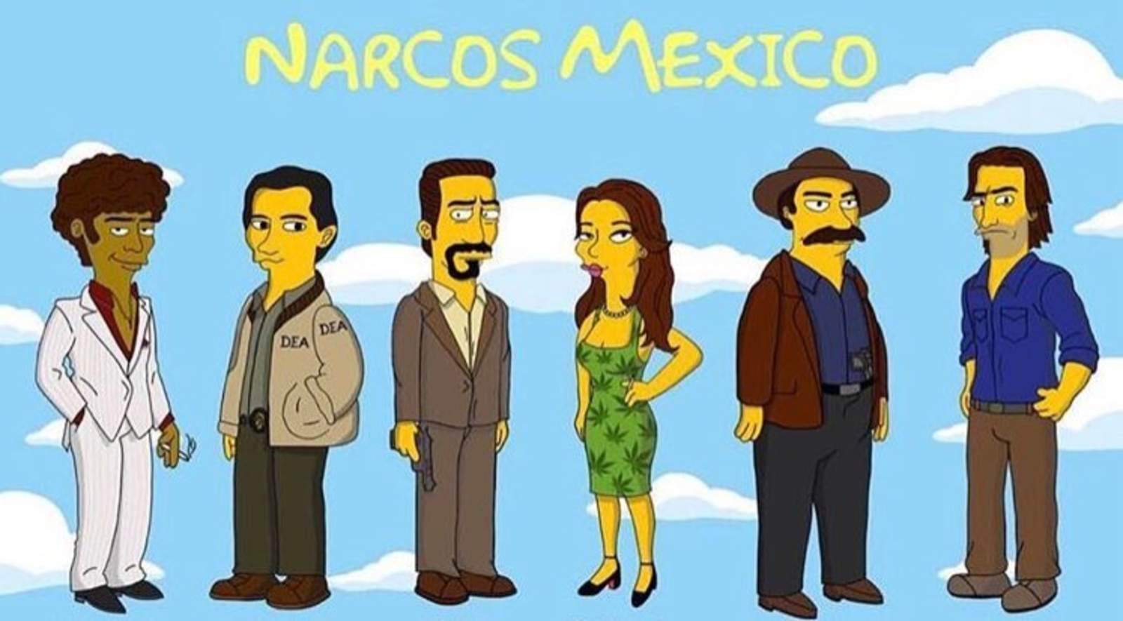 ‘Simpsonizan’ a los personajes de Narcos: México. Noticias en tiempo real