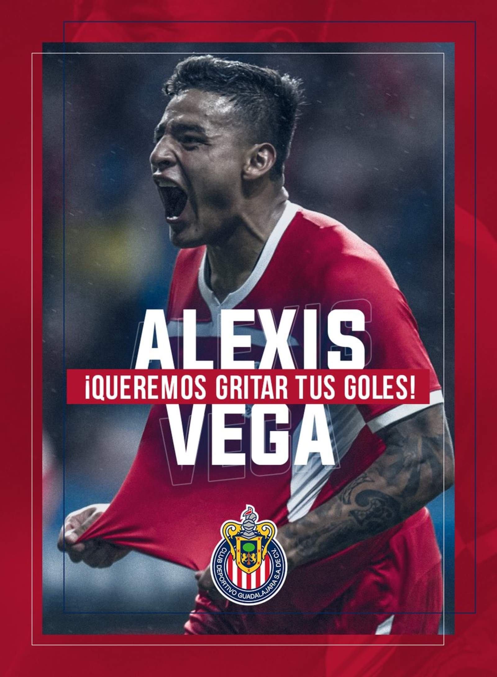 Chivas oficializa fichaje del atacante Alexis Vega. Noticias en tiempo real