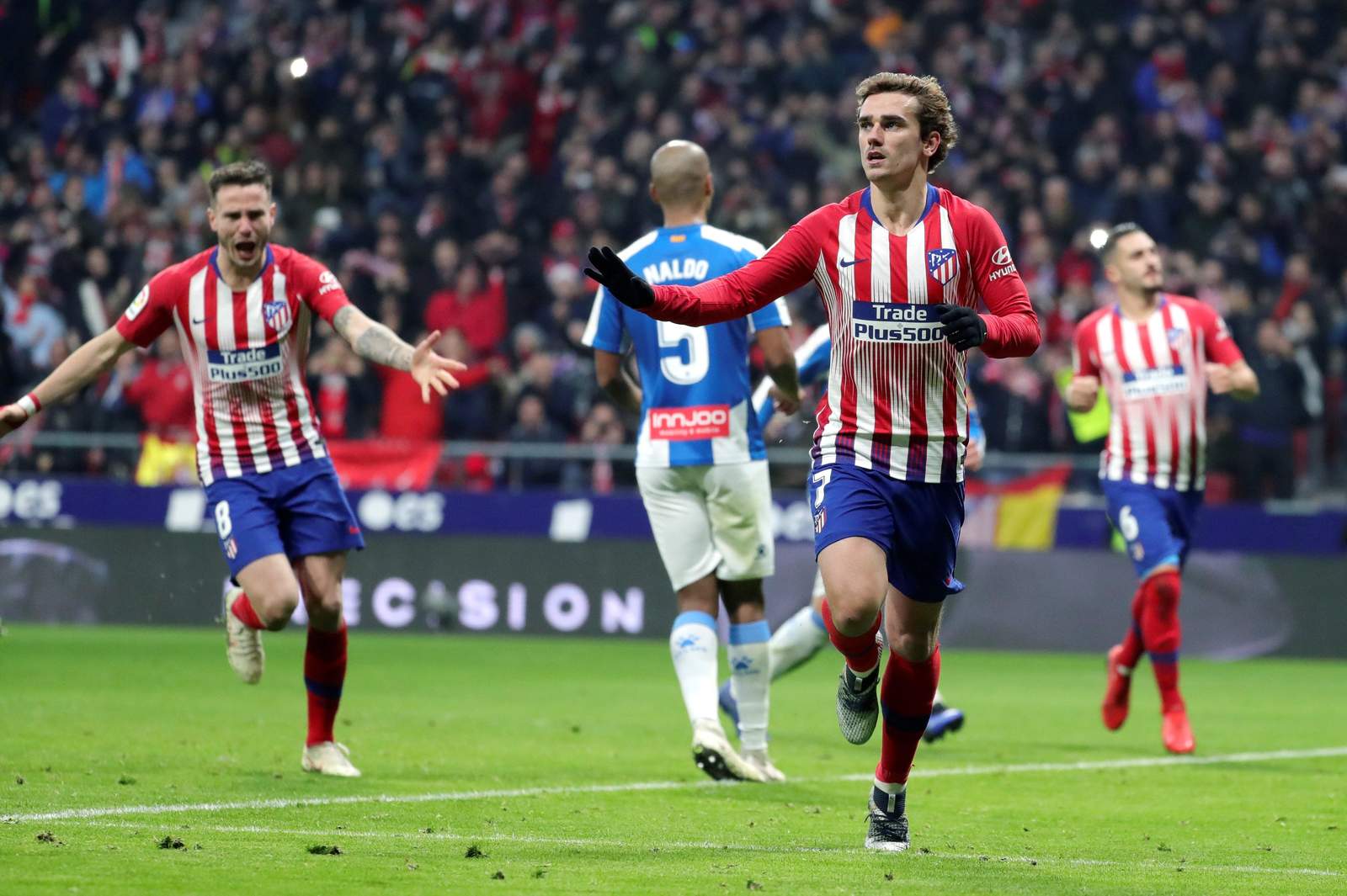 Griezmann da triunfo al Atlético de Madrid ante Espanyol. Noticias en tiempo real