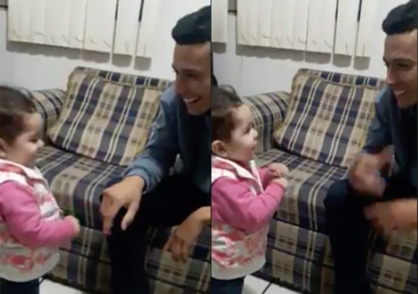 Conversación entre bebé y su papá sordo se hace viral. Noticias en tiempo real
