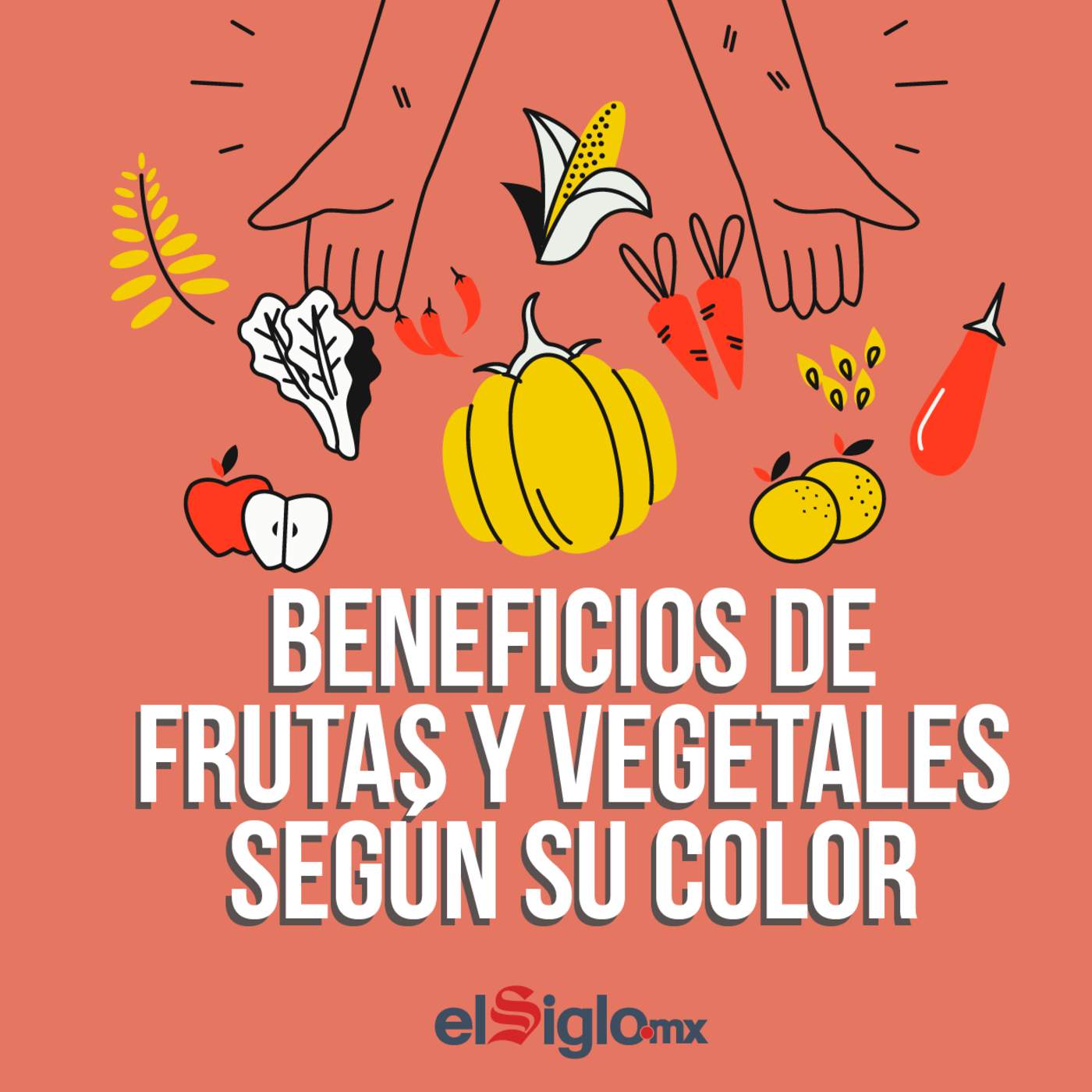 Beneficios de las frutas y vegetales, según su color. Noticias en tiempo real