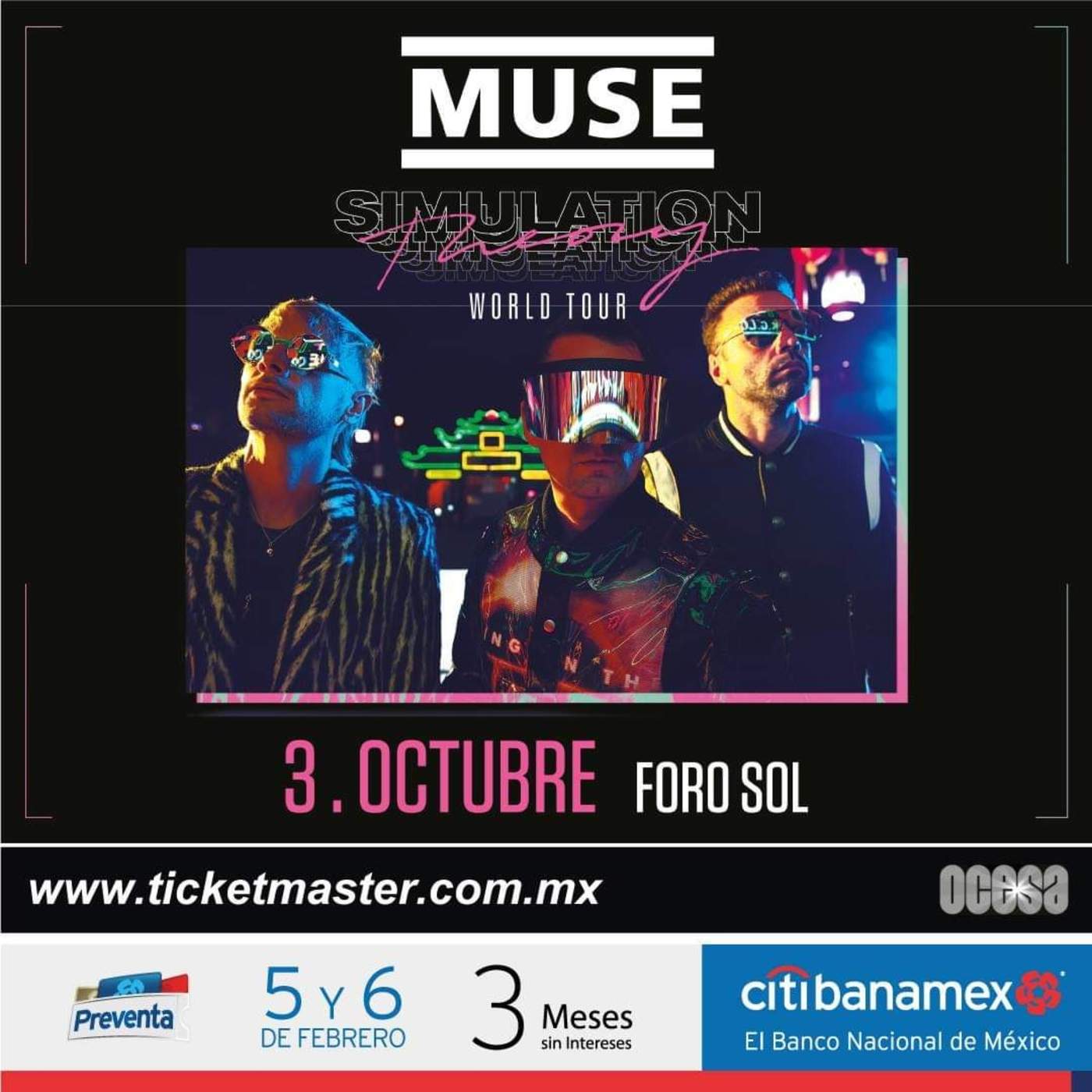 Muse anuncia concierto en el Foro Sol en octubre. Noticias en tiempo real