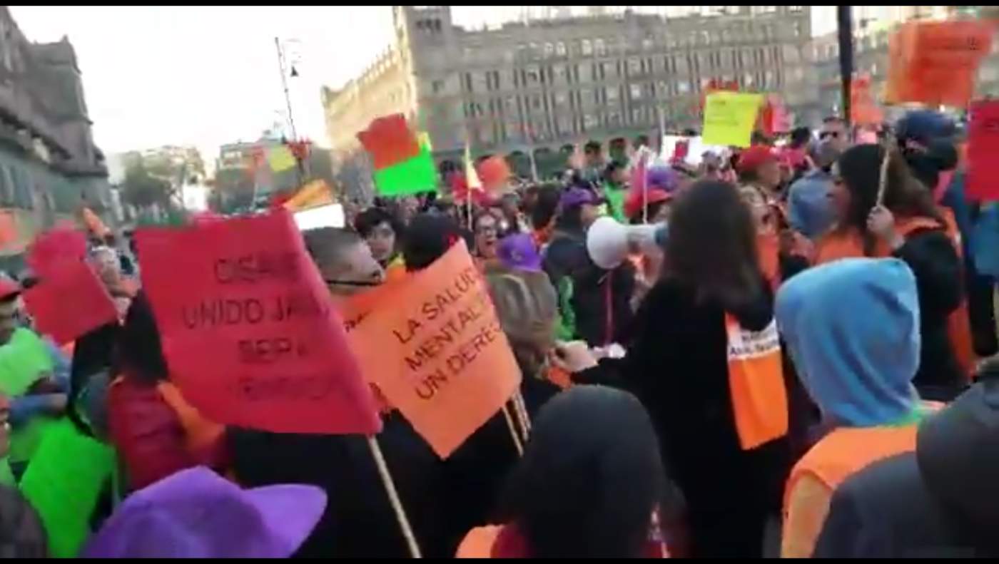 Beneficiarios del Consejo de Salud Mental  protestan por recorte. Noticias en tiempo real