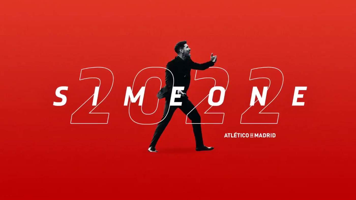 Simeone renueva con el Atleti hasta 2022. Noticias en tiempo real