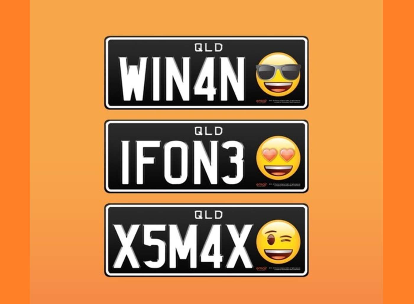 Placas con emojis pronto serán posibles en Australia. Noticias en tiempo real