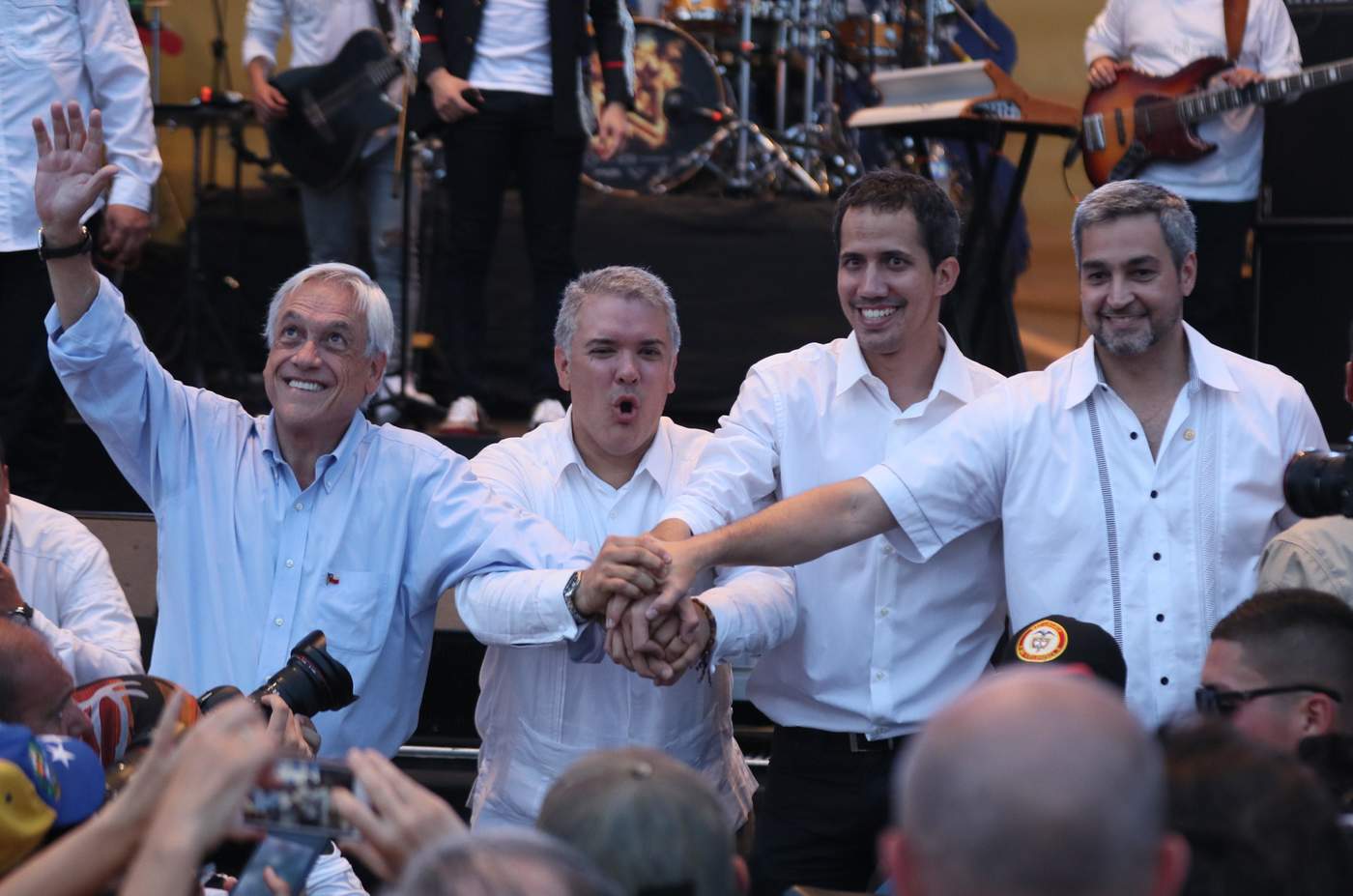 Guaidó llega a concierto en Cúcuta; se junta a Duque, Piñera, Abdo y  Almagro, El Siglo de Torreón