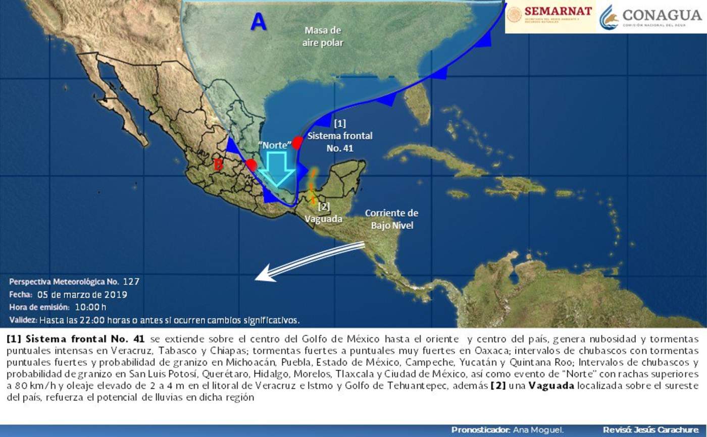 Chiapas, Veracruz y Tabasco esperan tormentas intensas. Noticias en tiempo real