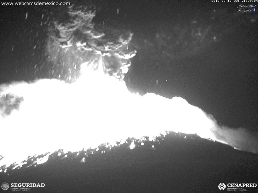 Popocatépetl registra fuerte explosión. Noticias en tiempo real