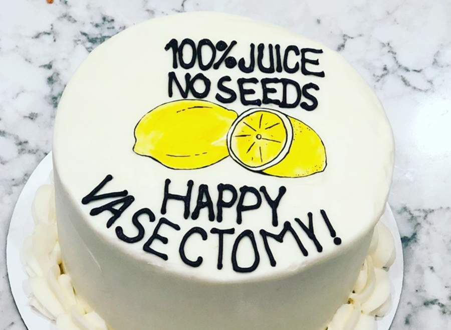 El pastel que se hizo viral porque la celebración era una vasectomía. Noticias en tiempo real