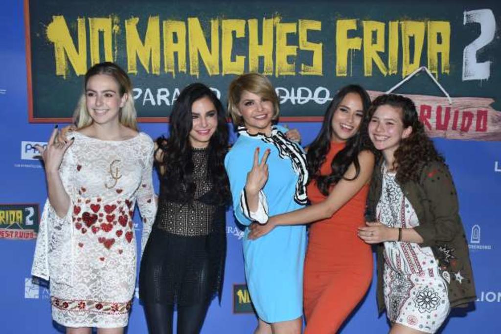 Elenco femenino de No manches Frida 2, a favor del movimiento #MeToo. Noticias en tiempo real