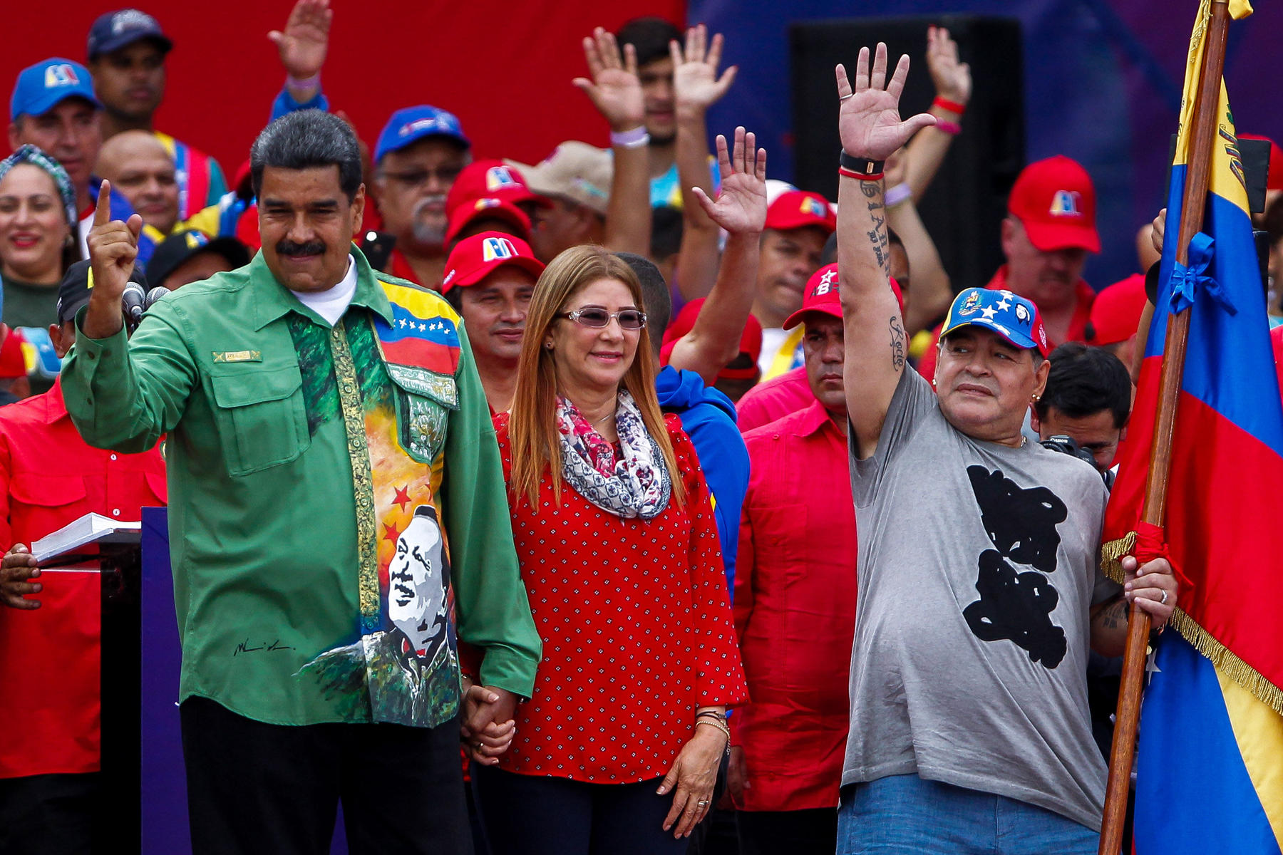 Maradona se solidariza con Maduro. Noticias en tiempo real