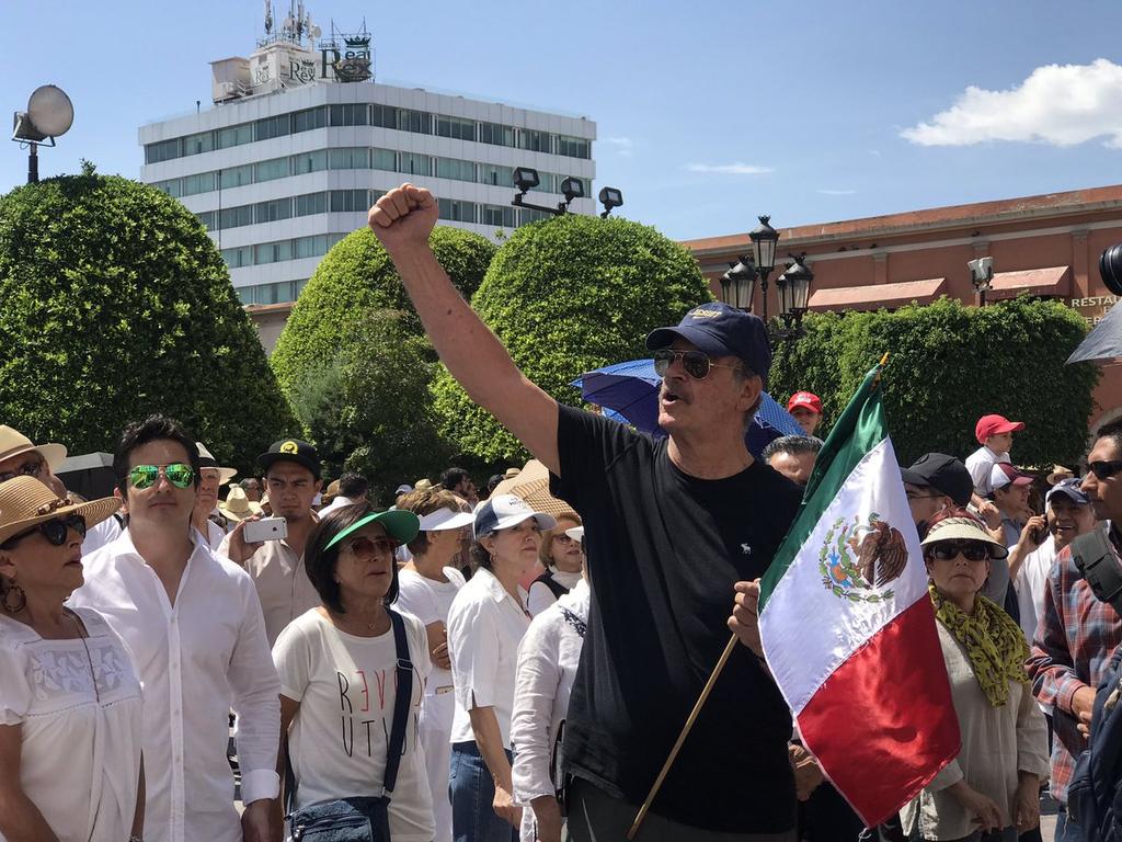 Fox se une a marcha contra AMLO en Guanajuato. Noticias en tiempo real